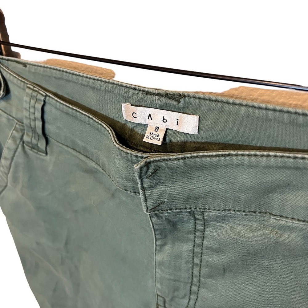 Cabi Green Army Patchwork Pants - image 4